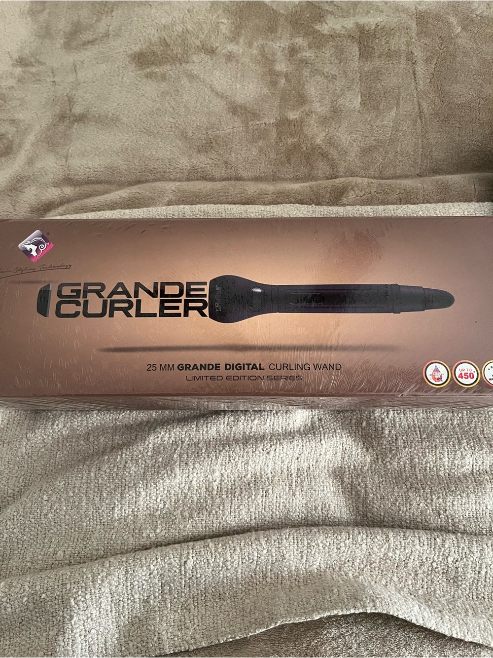 Grande Curler 25mm Digital Curling Wand - Black